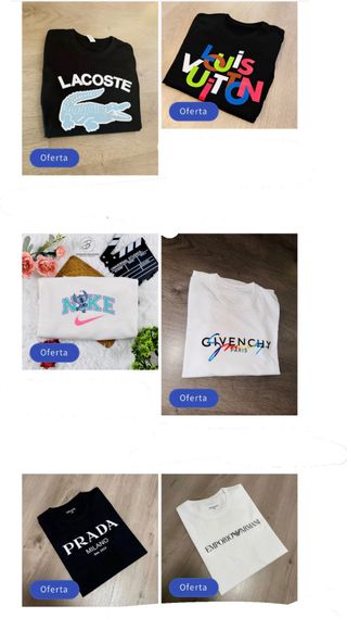 Camisetas de marca varias