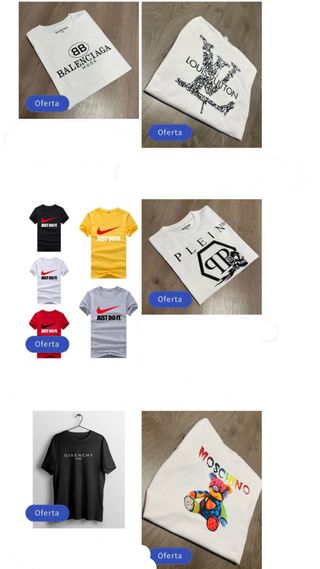 Camisetas de marca varias