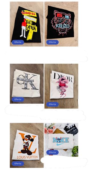 Camisetas de marca varias