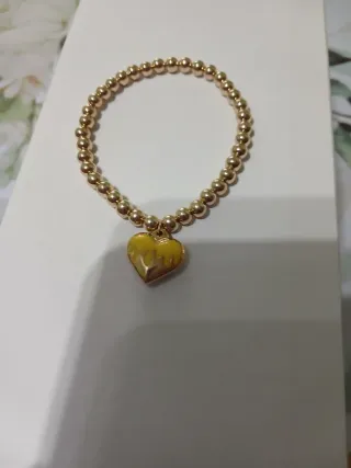 Pulsera Corazón Esmaltado Acero Inoxidable