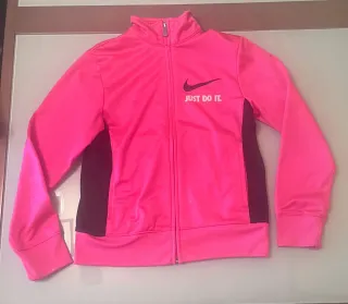 Chaqueta Nike Niña Rosa y Negra
