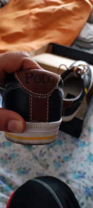 Zapatillas Polo Ralph Lauren Negras y Amarillas
