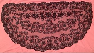 Mantilla Fallera Negra Adulta