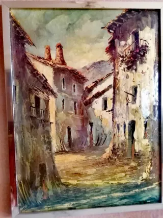 Cuadro Paisaje Rural Antiguo