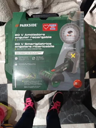 Parkside 20V Amoladora Angular Recargable