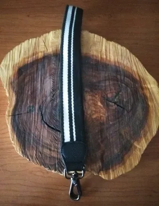 Asa/Correa Hombro Bolsos Negro y Blanco