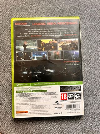 Metal Gear Solid V Ground Zeroes Xbox 360