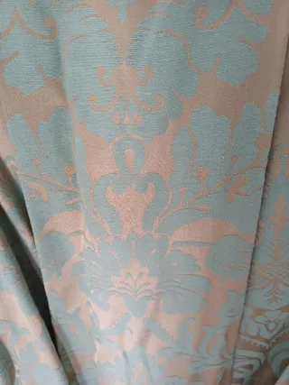 Falda larga fiesta dorada y verde