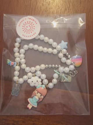 Collar perlas charms kawaii