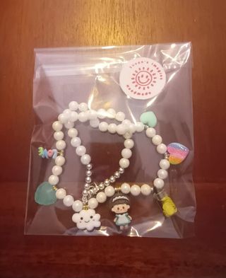 Collar perlas charms kawaii