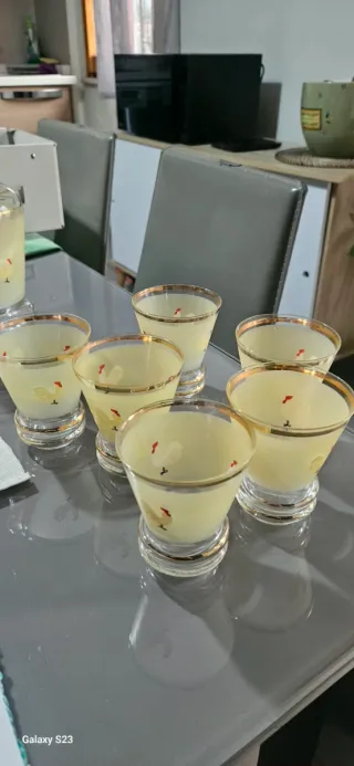 Set 6 Bicchieri da cocktal vintage anni 50