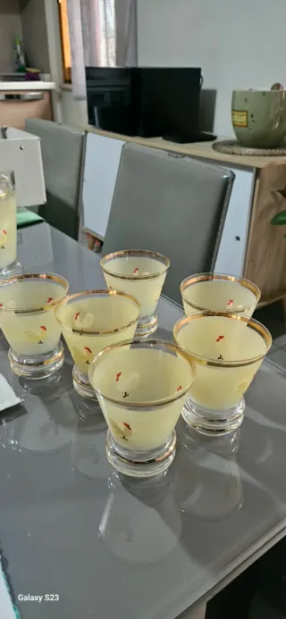 Set 6 Bicchieri da cocktal vintage anni 50