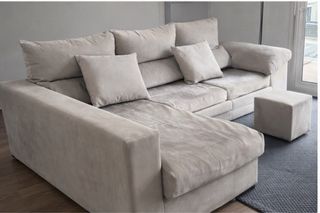 Cómodo Sofá chaiselongue gris