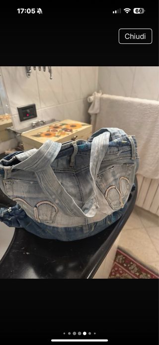 Borsa in jeans donna