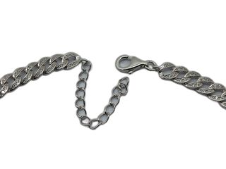 cadena plata 925mm con piedra con circonita 19.5cm