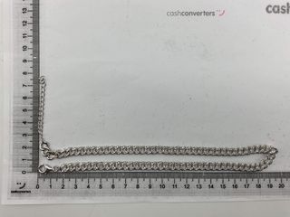 cadena plata 925mm con piedra con circonita 19.5cm