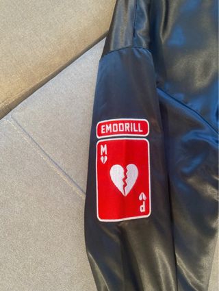 Bomber Massimo Pericolo nera e rossa