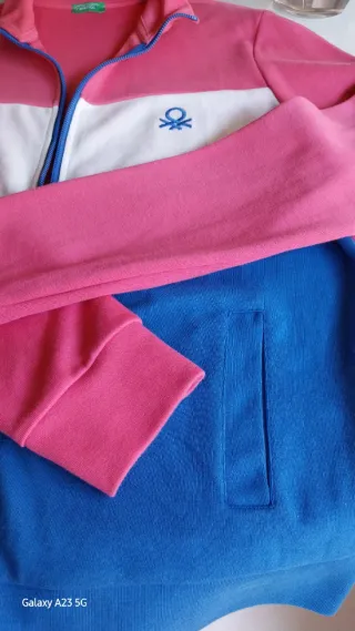 Chaqueta Benetton Algodón Tricolor