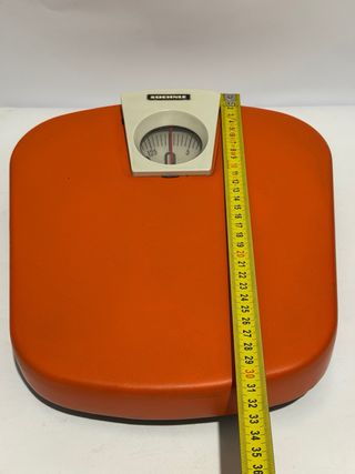 Bilancia vintage Soehnle arancione anni '70