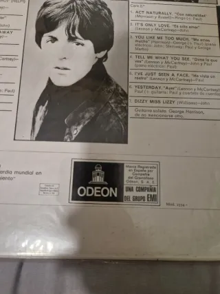 Vinilo The Beatles Help! (Odeon)