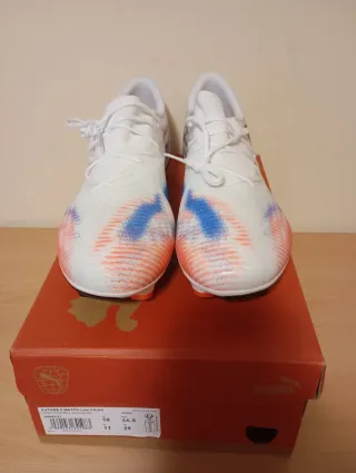 Botas Fútbol Puma Hombre Blancas Multicolor