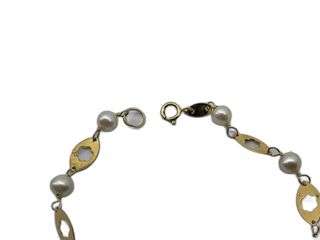 esclava oro 18k con piedra