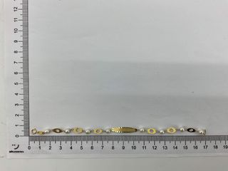 esclava oro 18k con piedra