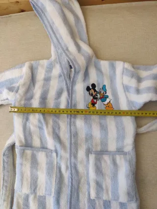 Albornoz Disney Zara Home Rayas Azul Talla 1-2