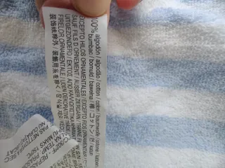 Albornoz Disney Zara Home Rayas Azul Talla 1-2