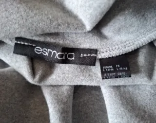 Jersey cuello alto gris talla L