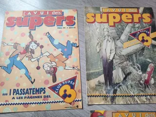 Lote de 6 revistas antiguas del club super3