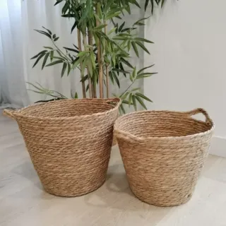 Conjunto 2 Cestas Fibras Naturales