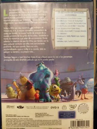 Monstruos S.A. DVD