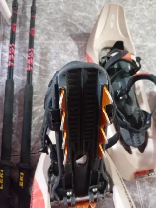 Raquetas de nieve Salomon con bastones