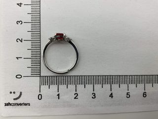 anillo plata 925mm con piedra con circonita t. 14 (17,2 mm)