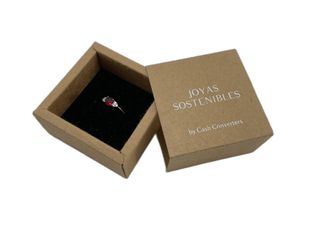 anillo plata 925mm con piedra con circonita t. 14 (17,2 mm)