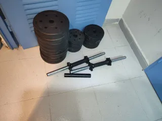 Pesas ajustables para gimnasio