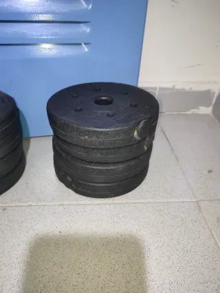 Pesas ajustables para gimnasio