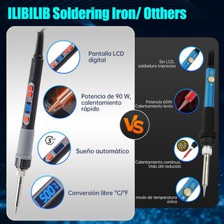 Kit Soldador 90W Temperatura Ajustable