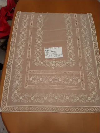 Manteletas y delantal fallera tul bordado