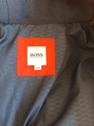 Plumífero Hugo Boss Rojo niño talla16 Muy calentit