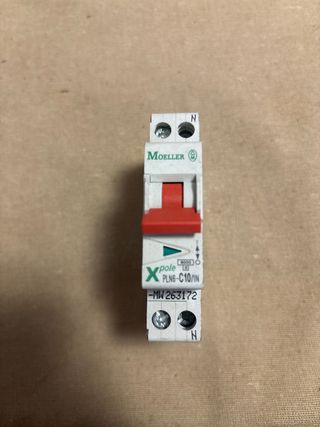 Interruptor Magnetotérmico Moeller PLN6-C10/1N