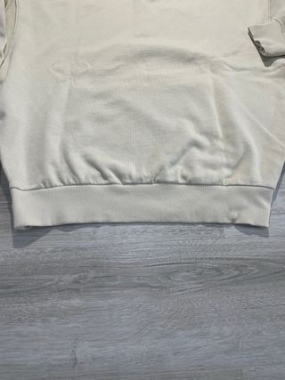 Sudadera Zara cuello cremallera beige