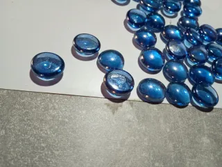 Lote 32 gemas azules para bisutería