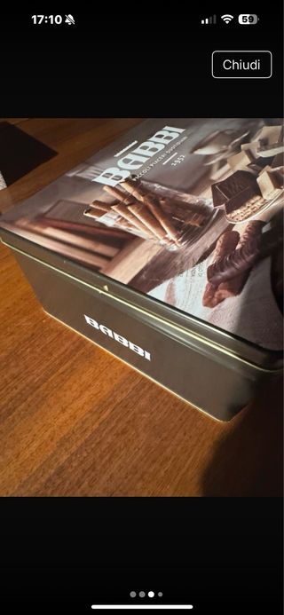 Scatola Latta Babbi 35x25