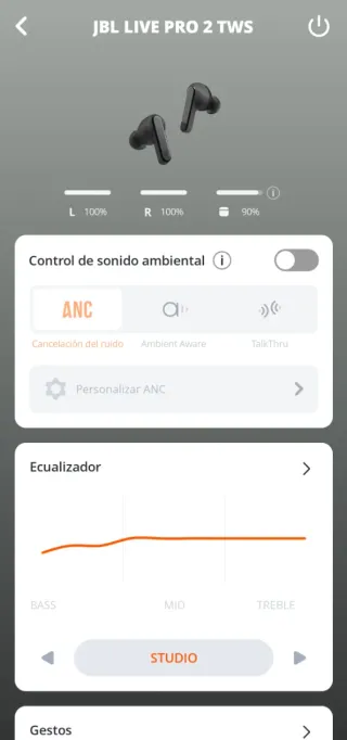 Auriculares JBL Live 2 Pro TWS Negros