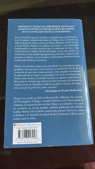 Libro : Matar a un ruiseñor