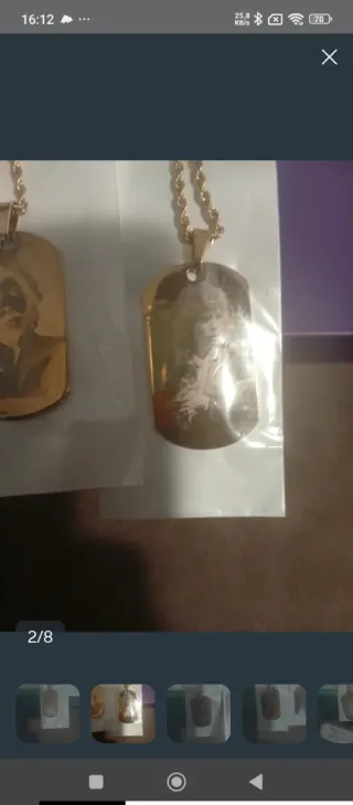 Collar Camarón de la Isla con placa