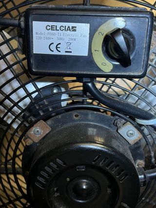 Ventilador industrial negro