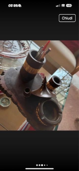 Set scrivania vintage legno